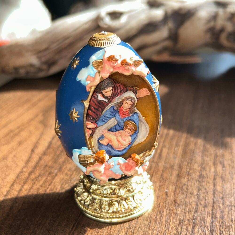 House of Faberge The Nativity Faberge Egg